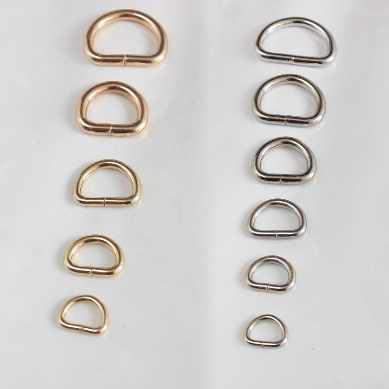 D-кольцо Металлический лямочный ремешок Кожаная сумка Ремесленная пряжка Ремесло 10 шт.