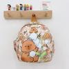 Animal Pattern Children Nylon Backpack With Cushioned Straps For Daycare