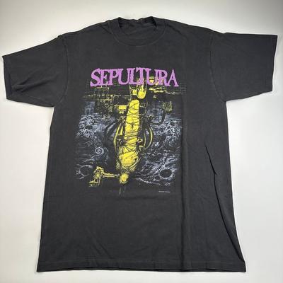 Новая Винтажная Хлопковая Унисекс Футболка Sepultura 1993 года Все Размеры DO66