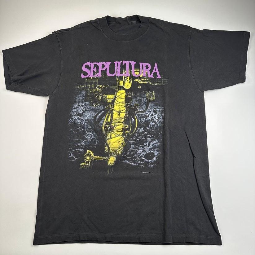 Новая Винтажная Хлопковая Унисекс Футболка Sepultura 1993 года Все Размеры DO66