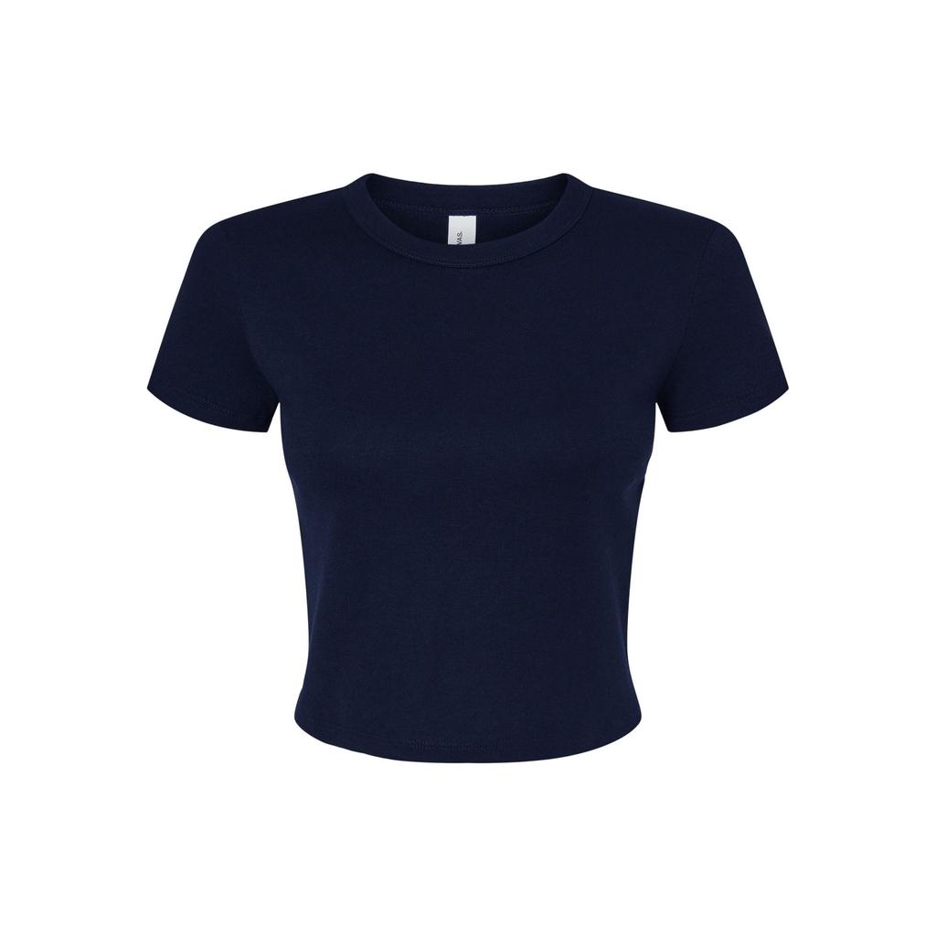 Bella + Canvas Womens/Ladies Micro-Rib Crop T-Shirt