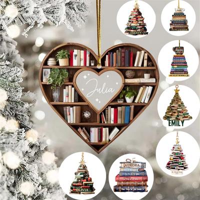 Рождественская елка Книги Украшения елочные акриловые украшения Рождественские елочные подвески Декор