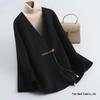 2025 Spring Slim Fit Retro Toggle Wool Short Coat
