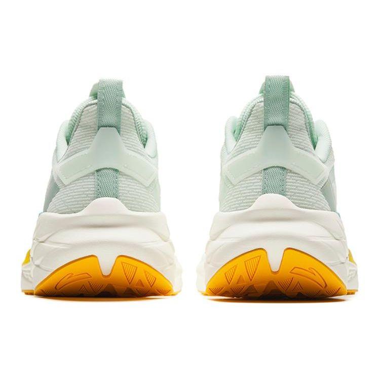 Anta Breeze Mesh Shock Absorption Lightweight Breathable Low Top Running Shoes Men Sneaker Green Yellow 912425502-3