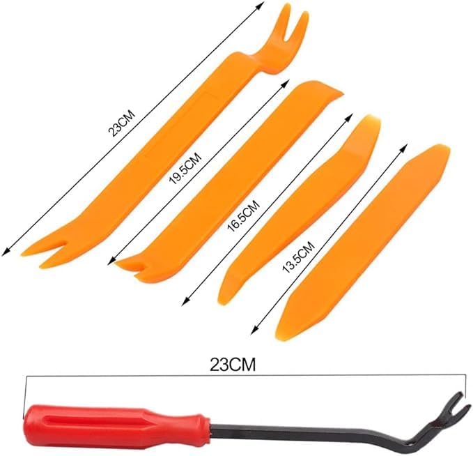 5 Pcs Car Upholstery Stripping Off Car Rivet Panel Stripping Clip Clamp Tool Removal