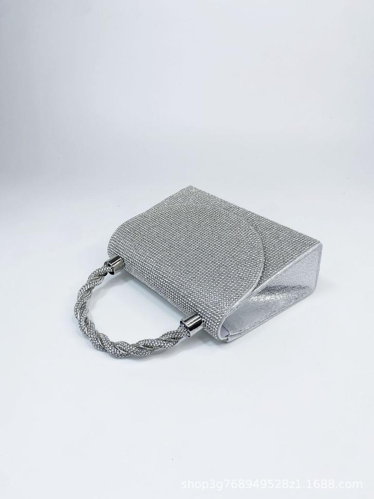 Сумки Сумки для ужина 2024 Новые блестки Алмазные сумки Дамы Платье Свадьба Подружки невесты День рождения Цепь