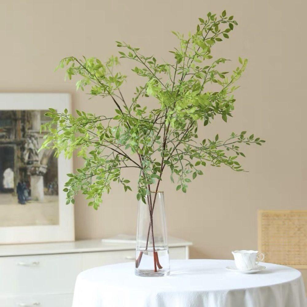 Handmade Artificial Nantian Bamboo Branch Long Fake Plants Simulation Nantian Bamboo  Party Decor