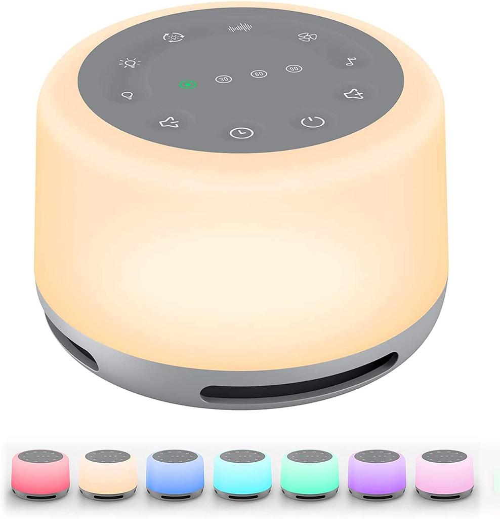 Hot Sale RGB Night Light 24 Soothing Sounds White Noise Machine for Sleeping Portable Sleep Sound Machine for Adults and Baby