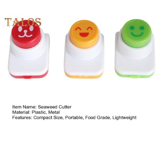 3 шт., форма для рисовых шариков, резак для морских водорослей, украшение для бенто, портативное улыбающееся лицо, форма для самостоятельного тиснения, устройство для изготовления суши, формы