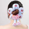 Cartoon Animal Butt Hair Rope Cloth Plaid Flower Hair Ring Hair Tie Cotton Filled Scrunchies Daily