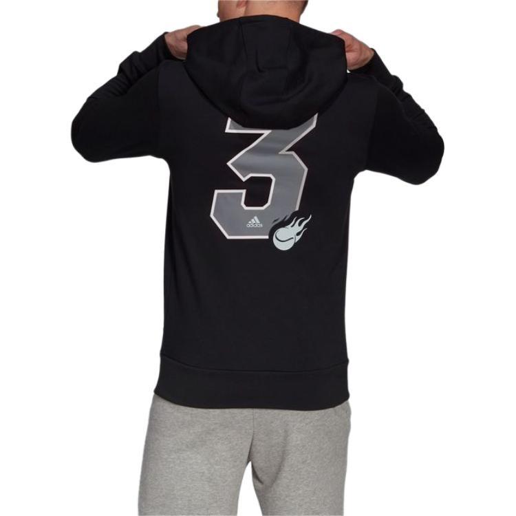 adidas Cat Graph Hood Casual Tennis Sports hooded Pullover Black Men's GK8158