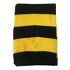 School Striped Scarf Yellow and Black Color Striped Print Soft Scarf for Boys Girls Winter