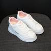 Модные женские кроссовки на платформе, спортивная обувь, летние белые кроссовки на толстой подошве, повседневная обувь из вулканизированной ткани, теннисная женская обувь Basket2024