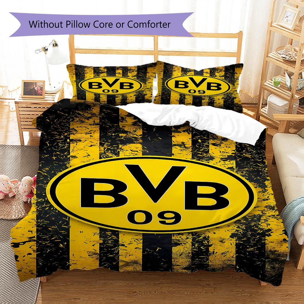 Постельное белье с узором BVB, Комплект с одеялом, Пододеяльник, Наволочка, Домашний подарок на день рождения (1 пододеяльник + 2 наволочки, без наполнителя)