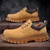 Martin Shoes Мужские ботинки из ревеня в стиле ретро с низкими берцами и одинарные ботинки