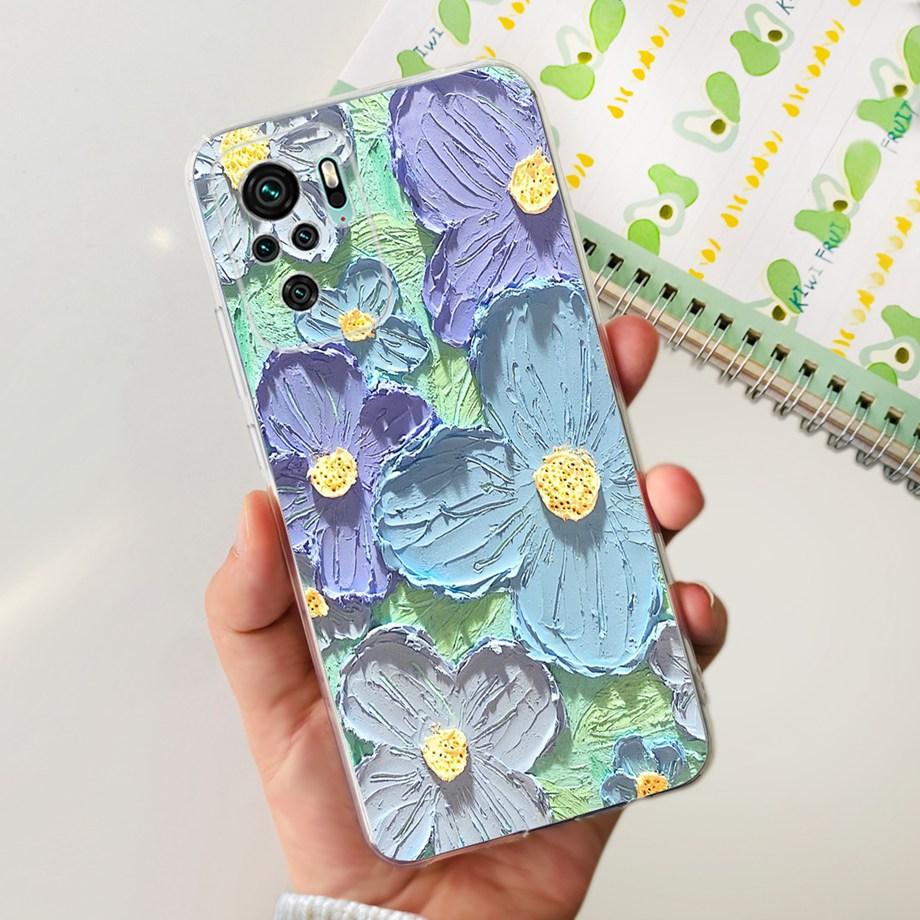 For Xiaomi Redmi Note 10 4G 5G Case Redmi Note 10 Pro 10 Lite Cover Soft TPU Slicone Clear Bumper Mi Note10 Lite Beautiful Capas