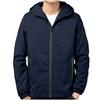 Men S Casual Hooded Jacket Long Sleeve Solid Color Multi Pocket