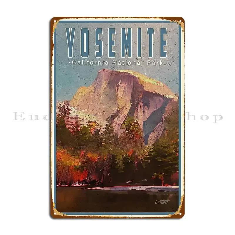 Cool Adventure California Travel Yosemite National Park Metal Sign Pub Garage Custom Designs Garage Tin Sign Poster