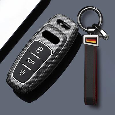 ABS Карбоновый чехол-сумка-оболочка для автомобильного ключа Q8 RSQ8 A6 C8 S6 RS6 A7 S7 RS7 A3 8Y A8 D5 4N RS E-tron GT Q4 Q7 4M Аксессуары