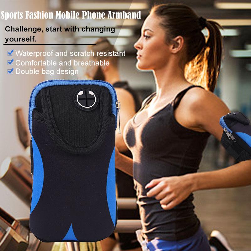 Mobile Phone Armband for Jogging iPhone 14 Pro Case IPhone15 Case for 13 iPhone Hand Bag Wrist Holder Diving Material Sports Bag 6