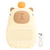 Kids Alarm Clock Night Light Integrated Cute Capybara Clock Dimming Night Light for Bedroom
