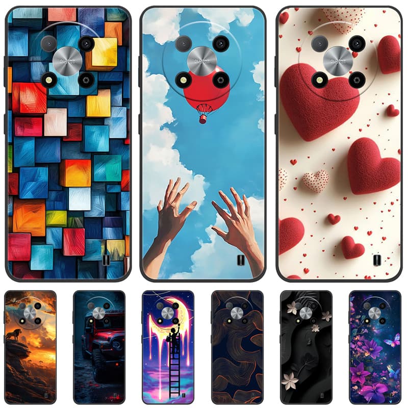 For ZTE Blade A73 5G Case Shockproof Flower Back Cover For ZTE Blade A73 5G astronaut Soft Silicone Phone Fundas A 73 5G Bumper