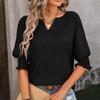 Summer Fashion Women Solid Casual Loose Blouses Vintage Oversized Shirts Elegant Youth Female Tops