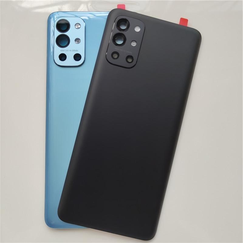 New Back Cover For Oneplus 9R 1+ 9R Rear Glass Battery Housing Door Panel Repair For One Plus 9R With Camera Lens