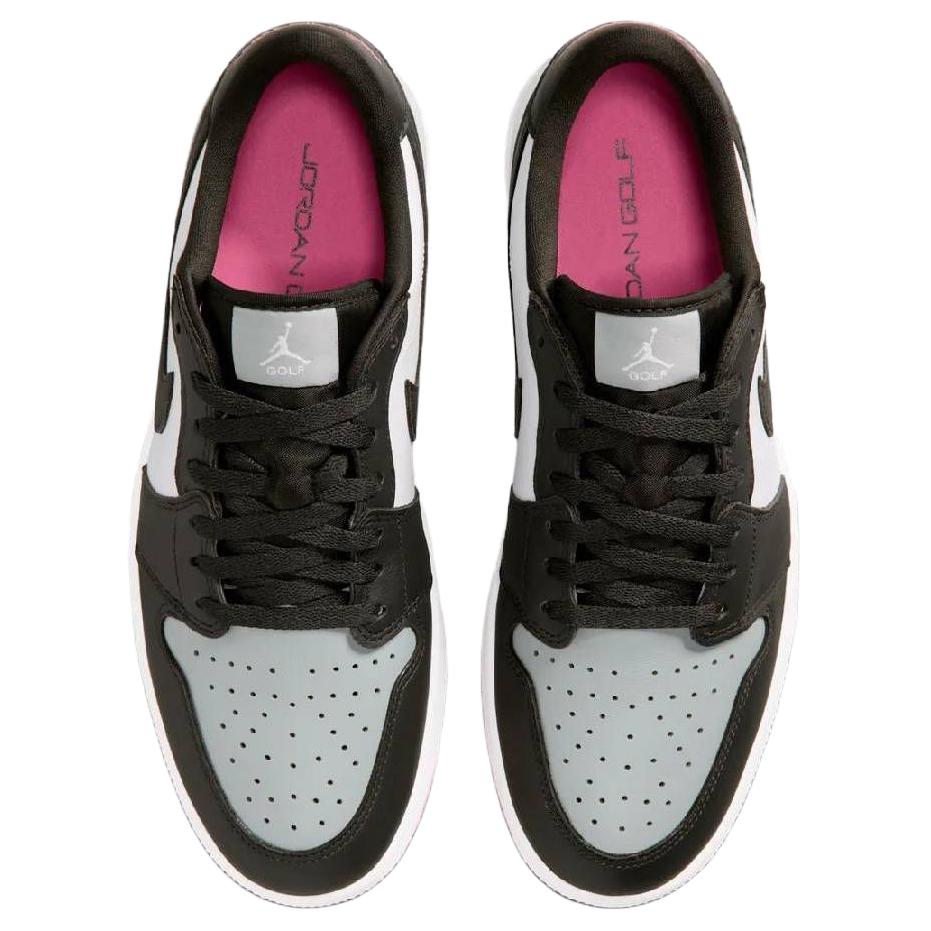 Кроссовки Air Jordan 1 Low Golf с шипами Белые Светлый пемзовый Унисекс Розово-светящиеся Секвойя DD9315-119