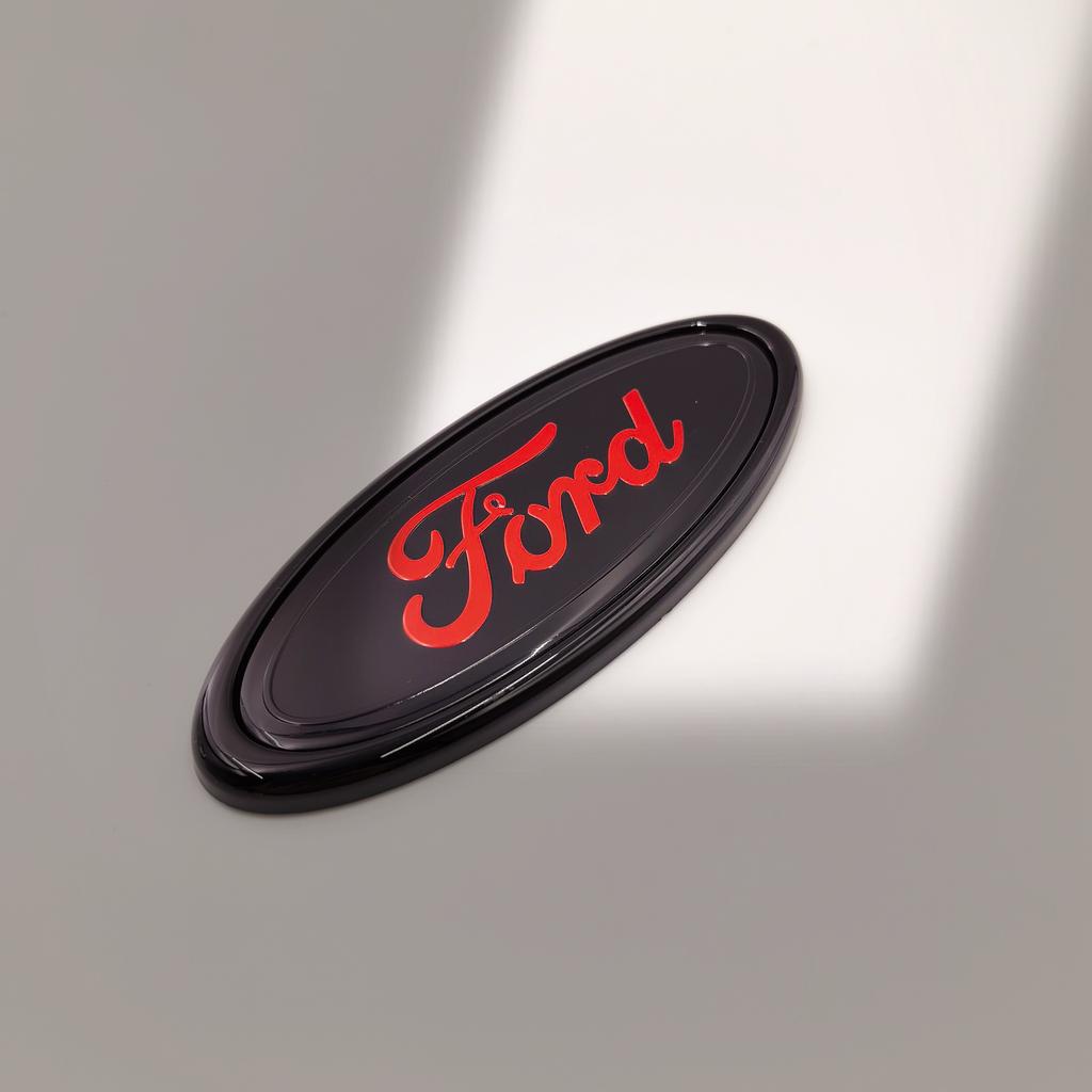 145mm Car Badge Front Grille Rear Trunk Hood Lid Logo Decor Cover Emblem For Ford Focus mk Fiesta Ranger Mondeo S-MAX Kuga Edge