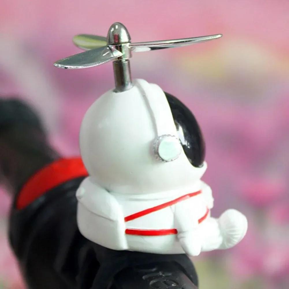 Креативное украшение для велосипеда в виде утки-астронавта с пропеллером, горный велосипед, руль, скутер, декоративные аксессуары, детский велосипед из смолы