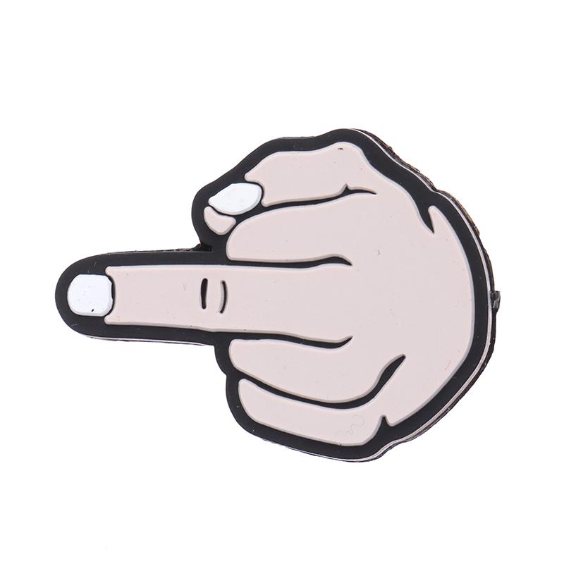 Middle Finger Tennis Racket Vibration Dampener Shock Absorbing Soft Silicon Racket Damper