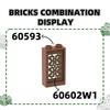 Нетоксичный 335 шт./Лот 60602W1 Строительные Блоки с Китайским Узором для Оконной Рамы Moc Цветные Аксессуары Совместимые с Brick Детская Игрушка