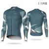 Mens Cycling Jersey Long Sleeve Quick Dry Tight Fit Road Mountain Bike Sport