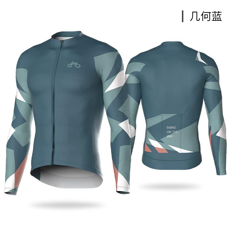 Mens Cycling Jersey Long Sleeve Quick Dry Tight Fit Road Mountain Bike Sport