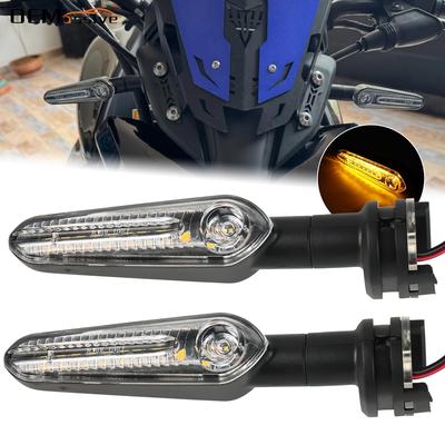 Для YAMAHA MT07 Поворотник Tenere 700 MT09 Tracer900 MT10 03 Светодиодный указатель поворота Протекающий Вода Фара Ходовые Передние Задние Фонари