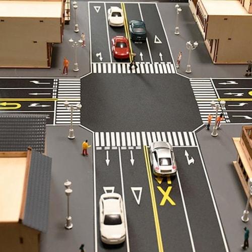 wowjimi 20-Car Model Kit, 1/150 Scale, Miniature Cars, Model Cars, Diorama, Painted Cars, Scenery Collection, City Model, Railway Model, Realistic, Fu