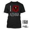 MMA Kick Boxing Muay Thai UFC T-Shirt 3D Print Retro Vintage Albania Symbol Emblem BLACK EAGLE Men Women Unisex Short Sleeve Round Neck
