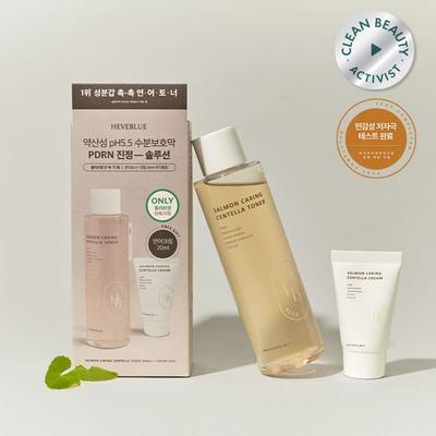 Heve Blue Salmon Caring Centella Toner 200 мл Специальный (+Крем Центелла 20мл)