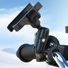Motorcycle Phone Holder Dual Universal Ball Joint System Aluminum Alloy Adjustable Quick Release Motorcycle Cellphone Holder