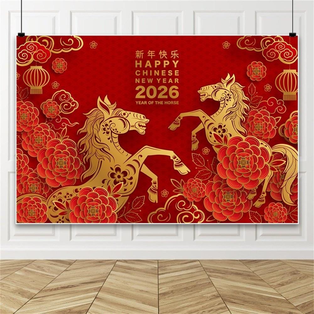 Новый стиль украшение для вечеринки красный золото фотофон традиционный фон трансграничный