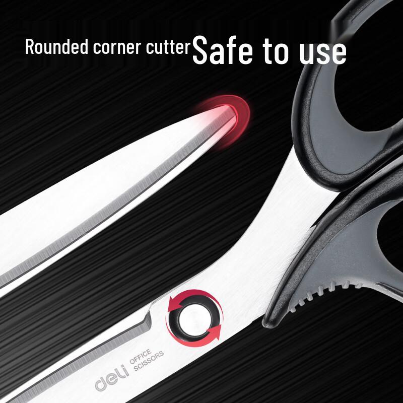 Deli 210mm Large Ergonomic Office and Craft Scissors