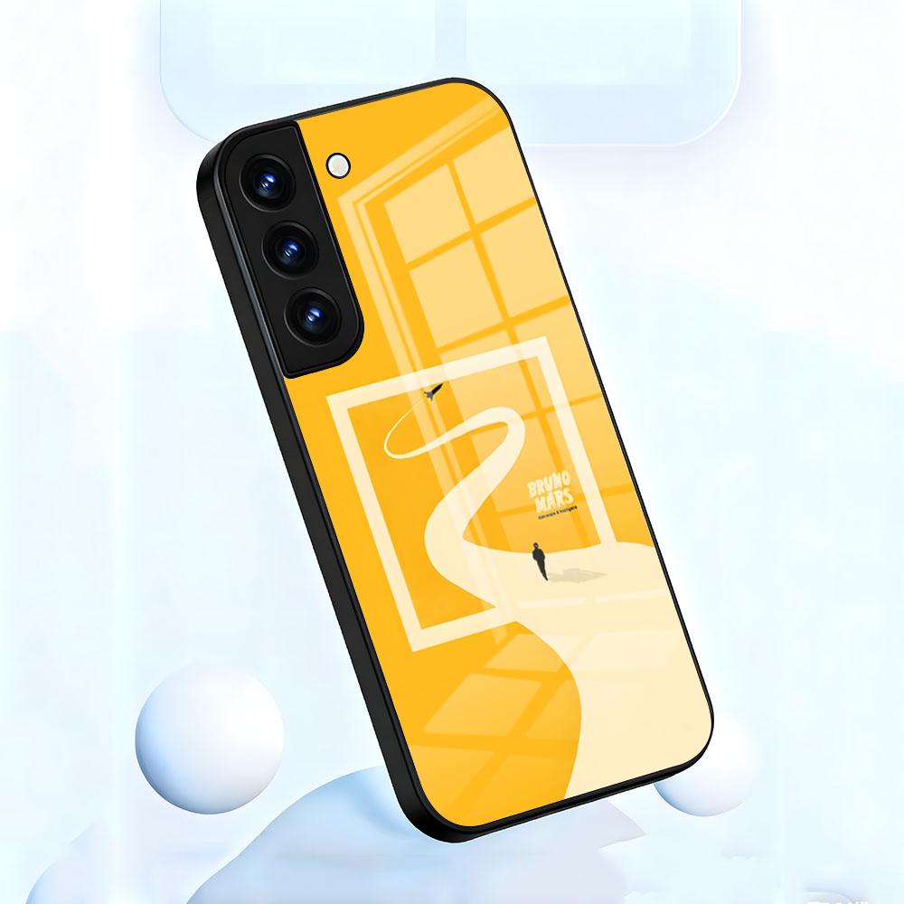 Чехол для телефона B-Bruno M-mars Для Samsung A56 A36 A26 A16 A15 A25 A35 A55 A14 A34 A24 A54 Стеклянный чехол