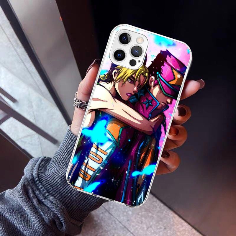 Чехол для телефона JoJo's Bizarre Adventure Джолин Куджо Для iPhone 17 Air 11 13 Mini 14 15 Plus 16 12 Pro Max 16E SE 7 8 Узор Мягкий Т