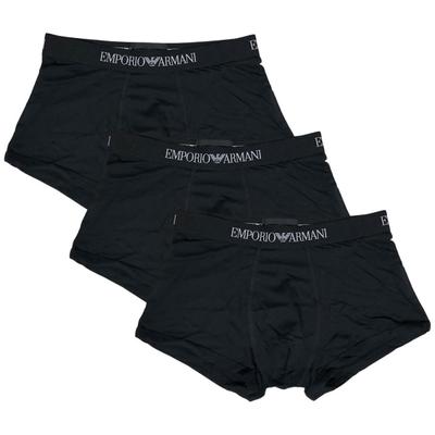 Боксеры Emporio Armani с низкой посадкой, 3 шт., 111610, Черный, XL [Параллельный импорт]