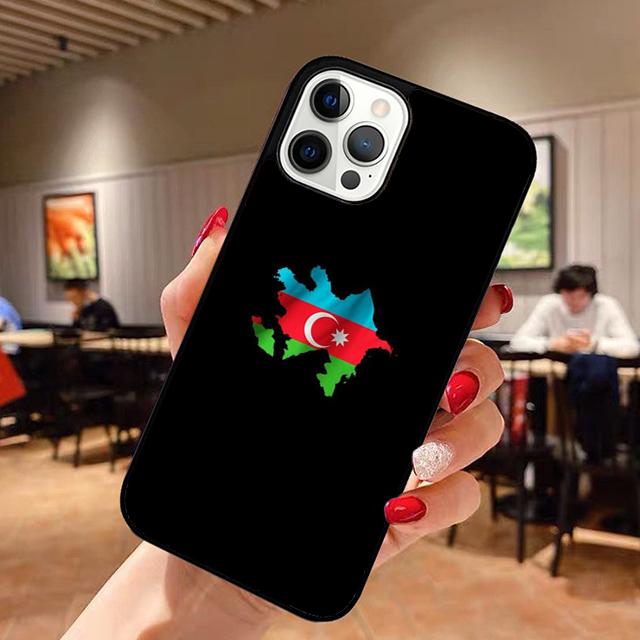 Чехол для телефона с флагом Азербайджана для iPhone 17 Air 16 16e 15 Plus для Apple 13 11 12 14 Pro Max Чехол coque fundas Оболочка