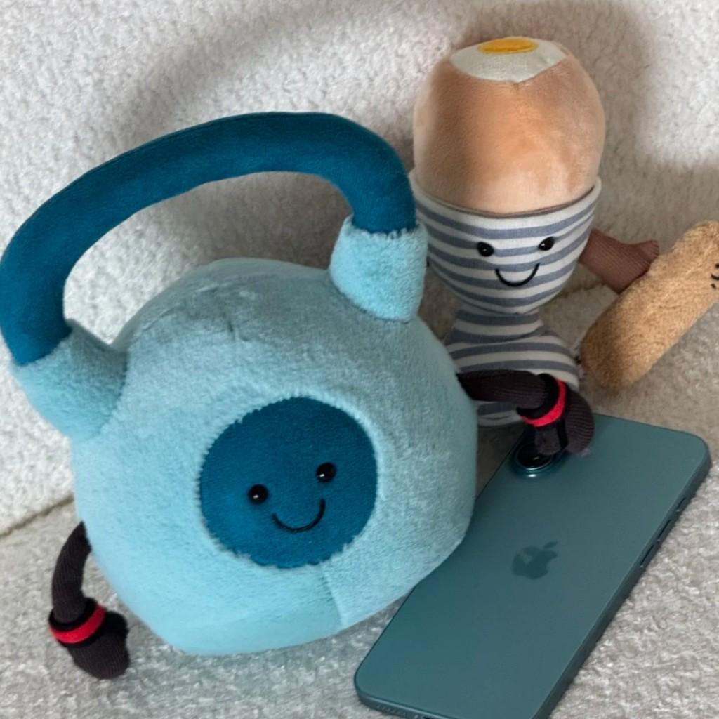 Amuseables Jellycat Гантель для тренировок Плюшевая игрушка с мягким коротким плюшем Для подарка и коллекции