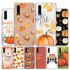 Pumpkin Happy Fall Autumn Cover Phone Case For Huawei P30 P20 P10 P40 P50 Pro Mate 20 40 30 10 Lite Popular Fundas Art Gift
