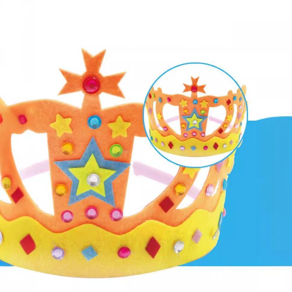 Party Decorations Children's Party Hats Non-woven Birthday Hat Cute Crown Hat