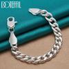 10mm Side Chain Bracelet Silver Beautiful Jewelry